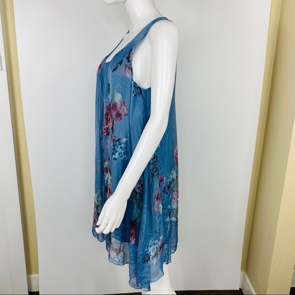 Made in Italy Size M Floral Dress - Picture 2 of 7